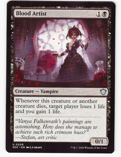 Blood Artist Commander: Secrets of Strixhaven Regular - Image 1