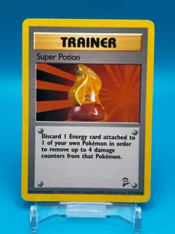 Super Potion - Pokemon Base 2 Card #117/130 - Vintage Uncommon Trainer 2000 LP - Image 1