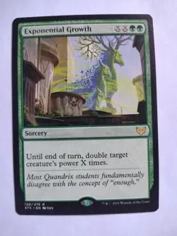 Exponential Growth 130 R Strixhaven: School of Mages Magic: The Gathering NM/M - Image 1