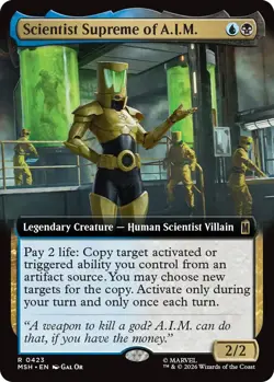 1x Scientist Supreme of A.I.M. - Extended Art MTG - Marvel Super Heroes - NM-Min - Image 1