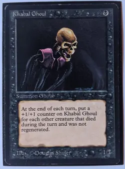 MTG English Magic Card Light Play KHABAL GHOUL from Arabian Nights! - Image 1