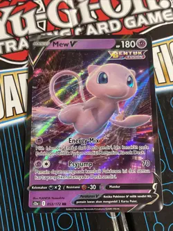 Pokemon Card Mew V 053/172 s12a I RR Indonesian Ver - Image 1