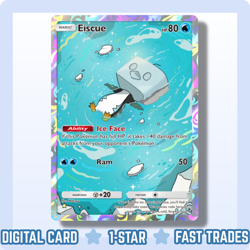 [DIGITAL] Pokemon TCG Pocket - Eiscue 1 ⭐ Star Full Art - Mega Rising (ENGLISH) - Image 1