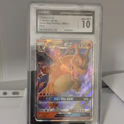 Pokemon TCG Charizard GX SM 211 Black Star Promo 2019 English CGC 10 Gem Mint - Image 1