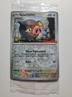 Gourmelet 154/198 - Pokemon TCG Gamestop Stamped Promo SEALED FRENCH Lechonk - Image 4