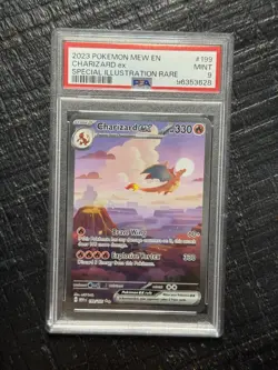 2023 POKEMON MEW EN-151 SPECIAL ILLUSTRATION RARE #199 CHARIZARD EX PSA 9 - Image 1