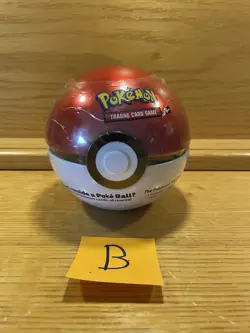 Poke Ball Tin D20 TCG Red Ball Small Pokemon Sealed - Image 1