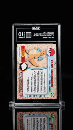 2000 TOPPS CHROME POKEMON T.V. SPECTRA #149 DRAGONITE TAG 10 PSA CGC BGS - Image 2