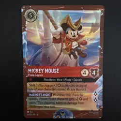 Disney Cruise Line Lorcana TCG Mickey Mouse Pirate Captain Foil Promo 13/P3 - Image 1