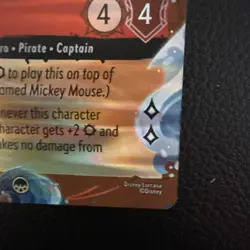 Disney Cruise Line Lorcana TCG Mickey Mouse Pirate Captain Foil Promo 13/P3 - Image 4
