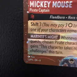 Disney Cruise Line Lorcana TCG Mickey Mouse Pirate Captain Foil Promo 13/P3 - Image 5