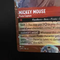 Disney Cruise Line Lorcana TCG Mickey Mouse Pirate Captain Foil Promo 13/P3 - Image 5