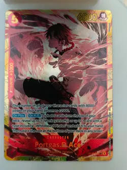 One Piece TCG Card The Time of Battle OP16-118 Portgas.D.Ace SEC NM - Image 1