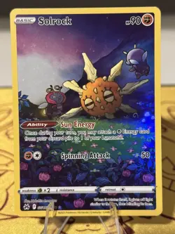 Pokemon TCG Solrock GG15/GG70 Holo Crown Zenith Galarian Gallery NM - Image 1