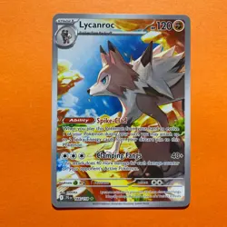 Lycanroc Illustration Rare166/159 Pokemon Card Journey Together NM - Image 2