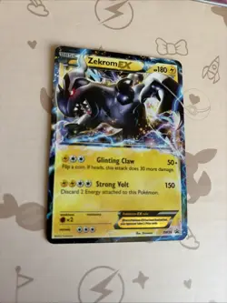 Pokemon TCG Zekrom EX Black Star Promo Card BW38 2012 Ultra Rare - Image 2