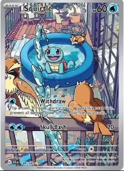 Squirtle - 148/142 - Stellar Crown - Illustration Rare - NM - Pokemon TCG - Image 1