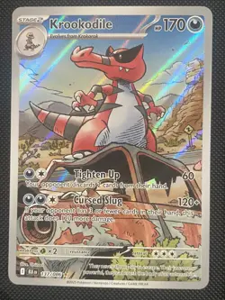 Krookodile 137/086 - Illustration Rare - Pokemon Black Bolt - NM - Image 1