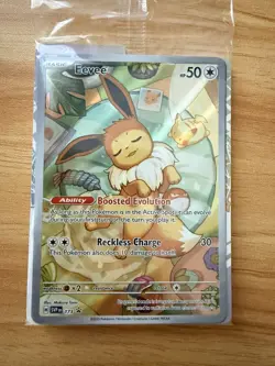 Pokemon TCG Eevee 173 Full Art Black Star Promo Prismatic Evolutions SEALED - Image 3