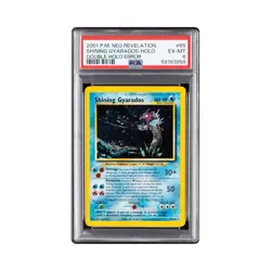 2001 POKEMON NEO REVELATION DOUBLE HOLO ERR #65 SHINING GYARADOS-HOLO PSA 6 - Image 1