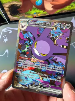 Team Rocket's Crobat EX - 234/182 - Destined Rivals - Pokemon TCG NM SIR Card - Image 4