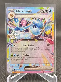 Glaceon EX 026/131 Pokemon TCG Holiday Calendar 2025 Festive Stamp Promo Card - Image 1