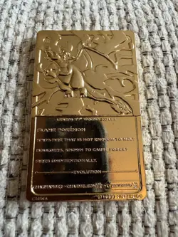 Pokemon Charizard AND Pickachu 23K Gold Plated Trading Card - 1999 Burger King - Image 4