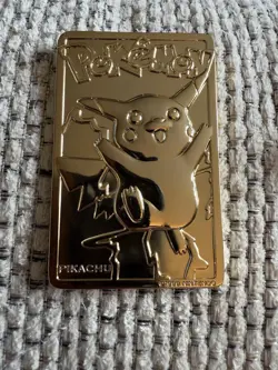 Pokemon Charizard AND Pickachu 23K Gold Plated Trading Card - 1999 Burger King - Image 5