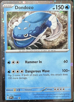 Dondozo SVP EN 012 Cosmos Holo Scarlet & Violet - Promo Pokemon Card RARE - Image 1