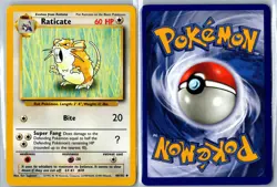 Raticate Base Set Unlimited 40/102 Uncommon MP - Vintage Pokemon Card - Image 3