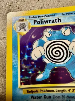 Pokemon Poliwrath 13/102 Holo Rare Base Set Unlimited WOTC 1999 Trading Card - Image 3