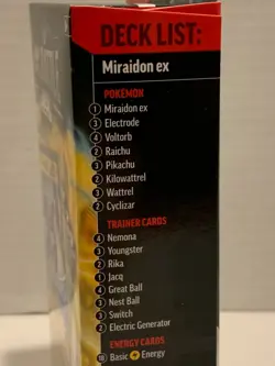 Pokemon TCG EX Battle Deck Miraidon EX 60 Card Deck Factory Sealed Brand New - Image 3