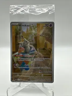 SEALED Pokemon Center Exclusive SVP #075 Mimikyu ETB Promo Pokemon TCG Card - Image 1