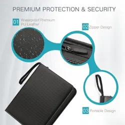 Trading Card Binder with Sleeves 9 Pocket Premium 720 Double Sided Pocket PU ... - Image 3