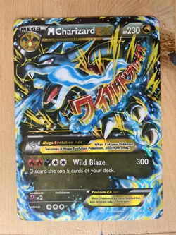 Pokemon Mega-Charizard-EX TCG Flashfire Holo Card 69/106 Jumbo Card - NM -LP - Image 1