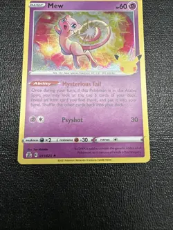 Pokemon TCG Mew 11/25 Celebrations Holo Card NM/M Condition - Image 2