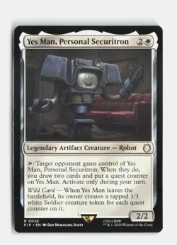 Yes Man, Personal Securitron 29 Universes Beyond: Fallout MTG NM - Image 1