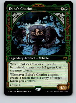 Magic the Gathering Esika's Chariot (Showcase) Kaldheim MTG Free Shipping! - Image 1