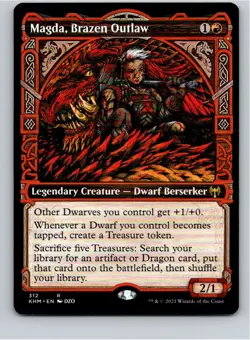 Magic the Gathering Magda, Brazen Outlaw (Showcase) Kaldheim MTG Free Shipping! - Image 1