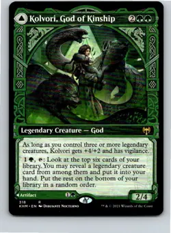 Magic the Gathering Kolvori, God of Kinship Showcase Kaldheim MTG Free Shipping! - Image 1