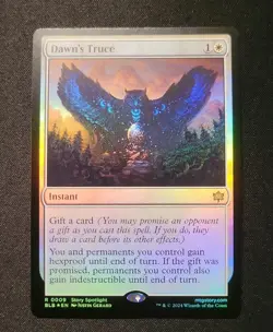 MTG Dawn's Truce FOIL Story Spotlight #0009 Bloomburrow BLB NM - Image 2