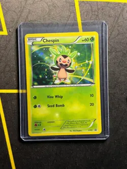 Chespin XY01 Pokemon TCG Black Star Promo Holo Rare - NM/LP - Image 1