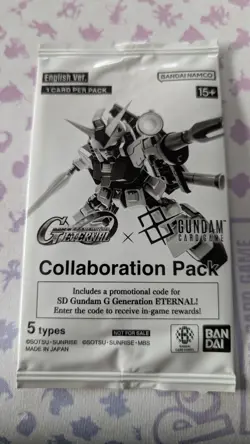 Gundam Card Game Collaboration Promo pack SD G Generation Eternal English TCG - Image 1