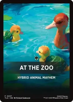 At The Zoo Theme Card - NM T : Avatar: The Last Airbender - Image 1