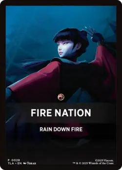 Fire Nation Theme Card - NM T : Avatar: The Last Airbender - Image 1