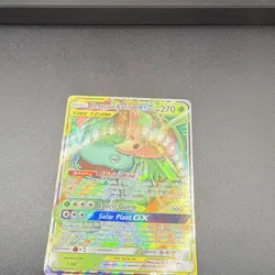 Pokemon TCG Venusaur Snivy GX Holo Card 1/236 Sm-Cosmic Eclipse - Image 5