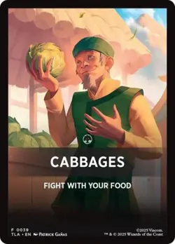 Cabbages Theme Card - NM T : Avatar: The Last Airbender - Image 1