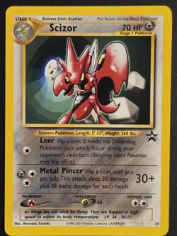 Pokemon TCG Scizor Black Star Promo Card #33 - Image 1