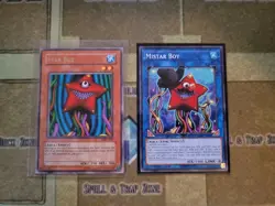 YUGIOH STAR BOY MRD 1996 RARE UNLIMITED + MISTAR BOY CIBR COMMON 1ST ED NM - Image 1