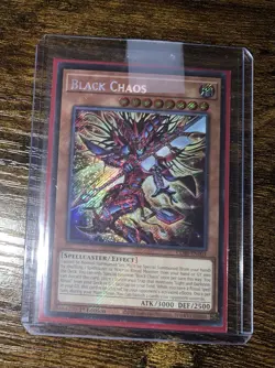 Yugioh! Black Chaos CORI-EN001 (SCR) 1st Ed "Light and Darkness Support" - Image 1
